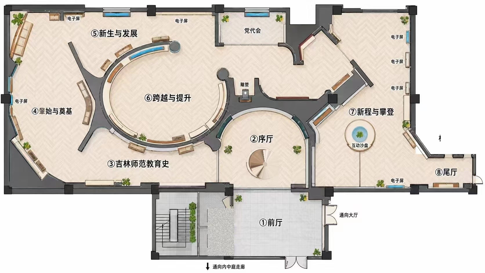 展馆平面图